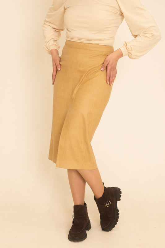 Spódnica z wzorem skóry