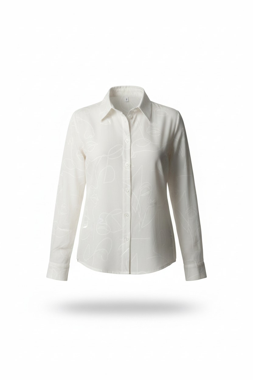 Koszula z wiskozy z unikalnym wzorem Kolekcji for you